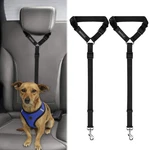 Bwogue 2 Packs Dog Cat Safety Seat Belt Strap Car Headrest Large, Black. Fixed Price $12.72.
