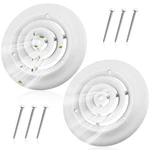 2 Pieces 6 Inch Round Vent Cover, Ceiling Diffuser Hvac Duct With .... Fixed Price $31.24.