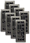 Floor Register 4X10 Inch Brushed Nickel Pack ADH410-NKL-8 Decor Grates. Fixed Price $154.99.