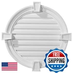 Ekena Millwork 22W X 22H 1/8P Round Gable Vent Keystones Non-functional. Fixed Price $135.96.