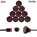 10 Pack- Tecniq Red 3/4" Led Clearance Marker Bullet Grommet Lights (P2 Rated). Fixed Price $26.95.