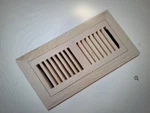 Homewell Hickory Wood Floor Register, Flush Mount Vent Cover, 4X12 Inch. Fixed Price $22.95.
