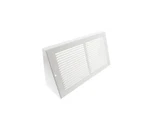 Baseboard Register Vent Cover 12X6 White Heavy Duty Steel Air Grille Wall. Fixed Price $14.99.