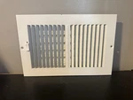 Everbilt 12 In. X 8 2-WAY Steel Wall/ceiling Register White. Fixed Price $9.00.