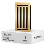 Prima Decorative 4X10 Inch Floor Register - Cast Aluminium Vent Cover, .... Fixed Price $76.15.