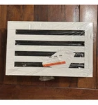 14X8 Modern Ac Vent Cover - Decorative White Air Standard Linear Slot Dif. Fixed Price $44.97.
