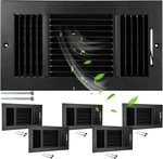 Wesiti 6 Pcs Vent Covers 10 X Inch Hvac Sidewall Air Ceiling Register Duct.... Fixed Price $68.41.