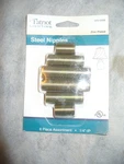 Patriot Lighting Steel Nippes Zinc Plated 345-5568 Piece Assortment 1/4". Fixed Price $21.00.