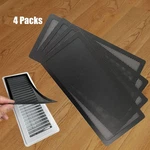 Floor Register Vent Cover- 4"X10" Magnetic Air Screen 4''X10'', Black. Fixed Price $25.02.