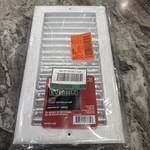 Everbilt 12" X 6" White Steel Adjustable Wall And Ceiling Register Paintable New. Fixed Price $11.89.