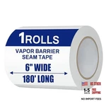 Bghdas Roll, White Vapor Barrier Tape, 6" Wide X80' Long, 9 Mm 1. Fixed Price $37.18.