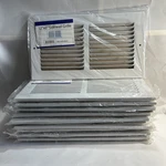 Sidewall Grille- Ten 12" X 6"- Vents- White- Sku # 639-8541. Fixed Price $89.99.