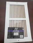 Altus Baseboard Grille 12" X 6" Duct Opening White 639-8541, All Steel 24 Gauge. Fixed Price $9.99.
