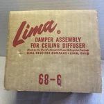 Lima Damper Assembly For Ceiling Diffuser 68-6. Open Box. Fixed Price $18.99.
