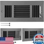 Wesiti 2-PACK 10X4" Steel Ceiling Sidewall Vent Covers, Manual Adjust, Gray. Fixed Price $32.38.