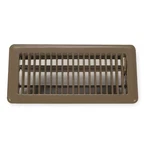 Lay-in Floor Register, 10 X 4 H Opening, 170 Cfm, Brown, Steel, One-way. Fixed Price $6.15.