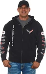 Jh Design Men's Chevy Corvette C7 Black Zip Up Hoodie Sweatshirt Sm To 3X. Fixed Price $69.98.
