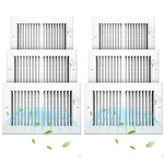 Zonon 6 Pcs 10 X Inch Interior Size Air Vent Cover Ceiling Register Grill. Fixed Price $80.73.