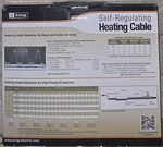 King Self-regulating Heat Trace Cable SRP126-75 Roof/gutter De-icing 120-VOLT. Fixed Price $325.00.