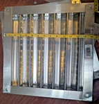 Master Flow DA1212 Metallic Aluminum Wall Louver 14.75" X 14.5" 7/8". Fixed Price $8.00.
