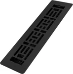 Decor Grates 2"X12" Oriental Low Profile Floor Register Textured LAJH212-BLK. Fixed Price $24.99.