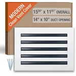14X10 Linear Slot Air Vent Cover White Aluminum Register Grille Ceiling Wall. Fixed Price $74.99.