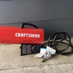 Craftsman 60,000 Btu Portable Forced Air Propane Heater. Fixed Price $140.00.