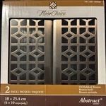 Floor Choice, 2 Pck, Abstract Registers Vent Covers, Oil Rubbed Bronze 4" X 10". Fixed Price $35.00.