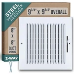 Fits 8X8 Duct Opening 2 Way Steel Air Supply Diffuser By Handua Register Ve.... Fixed Price $31.73.