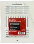 Everbillt 8 In. X 6 3-WAY Steel Wall/ceiling Register White Indoor. Fixed Price $15.00.