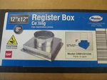 6 Master Flow 12 In. To 8 Ceiling Register Boxes Galvanized Steel. Fixed Price $110.00.