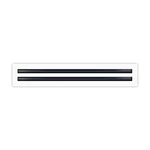Buildmart 24" Double Slot Linear Air Diffuser Vent, White, Ceiling/wall/floor. Fixed Price $52.51.